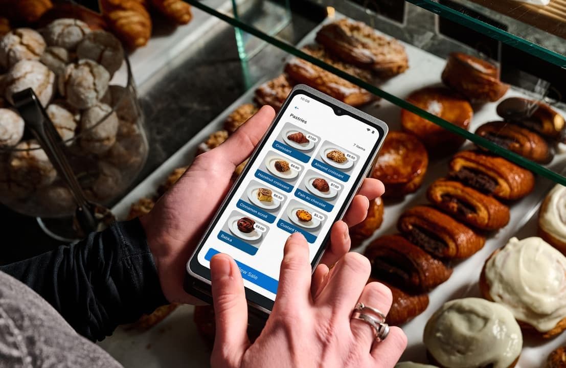 POS System on Zeller Terminal 2 in a bakery