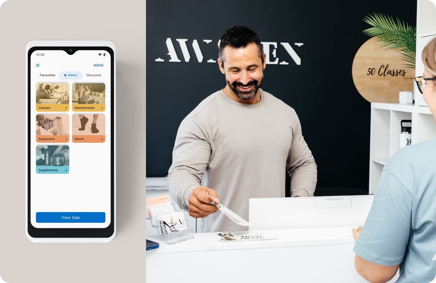 Awaken Pilates Case Study using the POS System on the Zeller Terminal 2