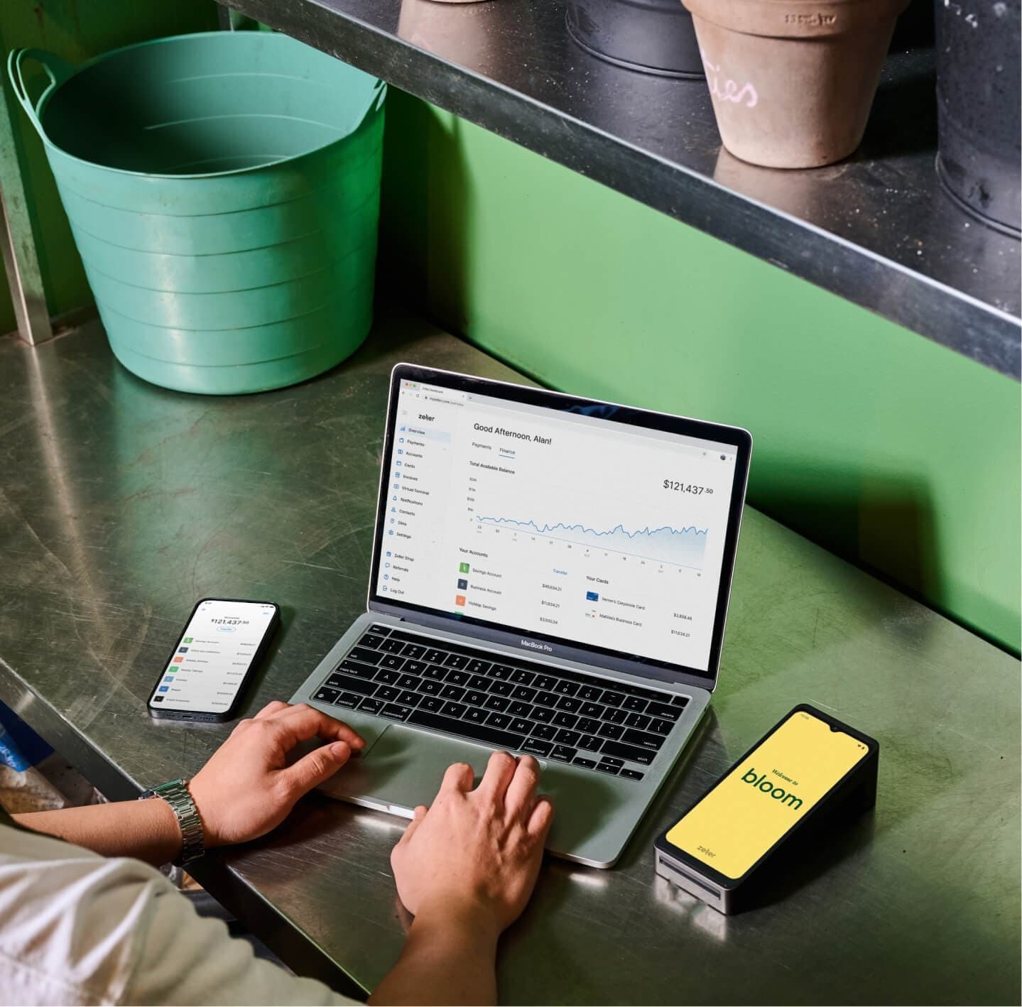 Zeller - App, Dashboard and Terminal on Kitchentop