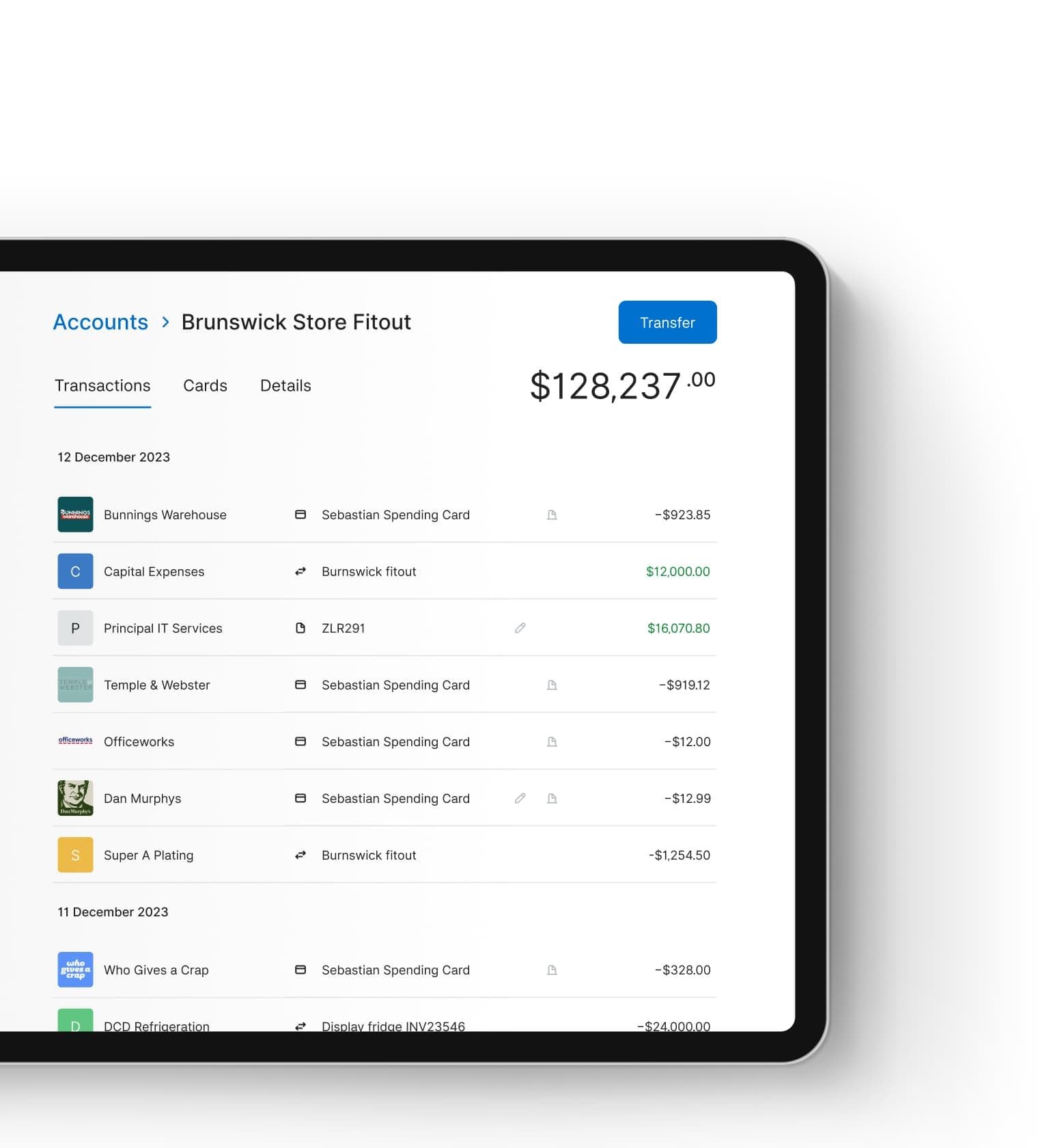 Zeller - Transaction Account
