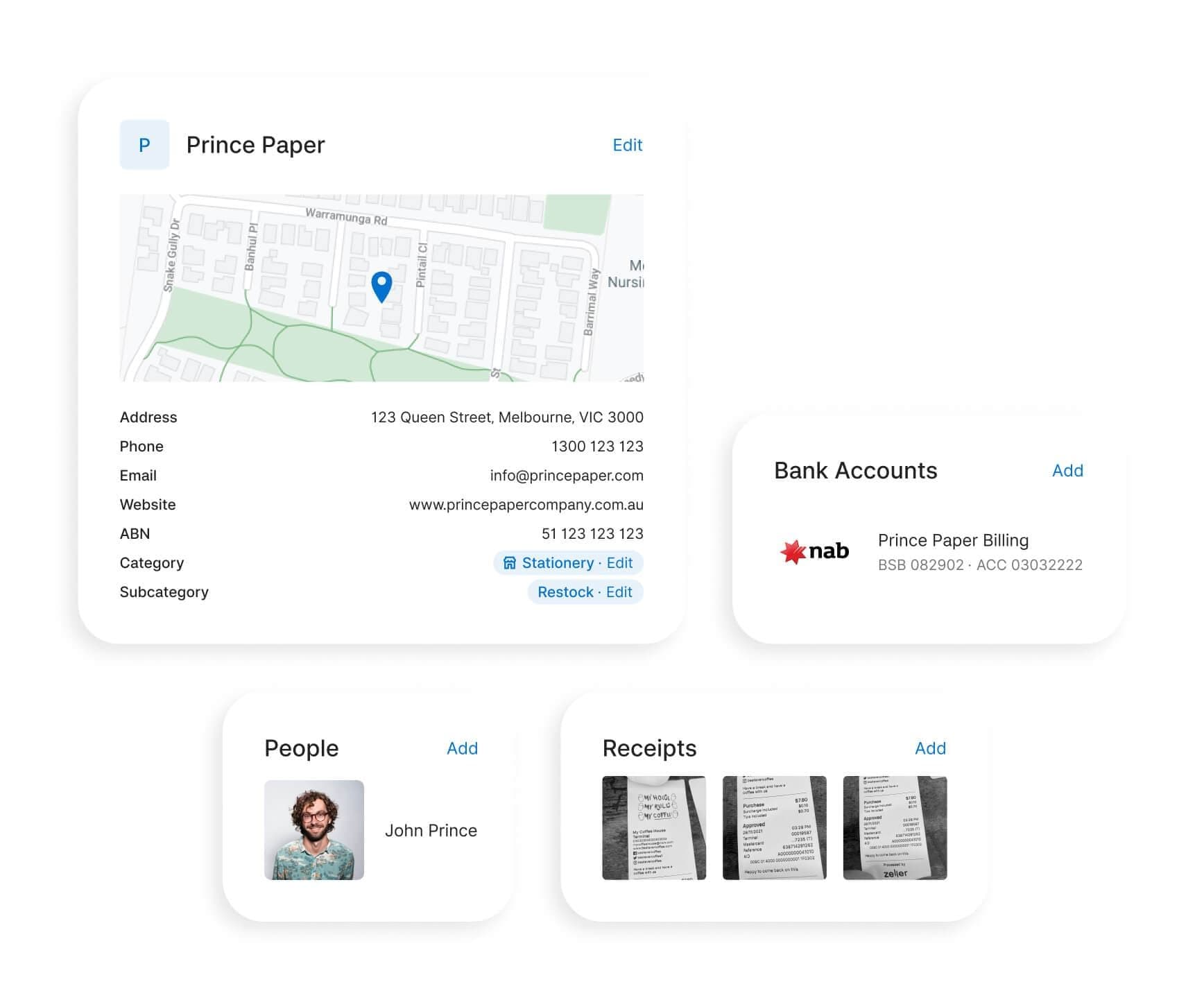 Zeller - Contact Directory, modals