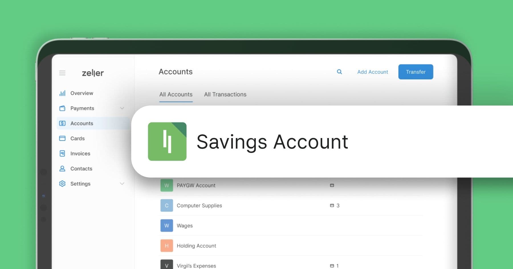 Zeller - Savings Account