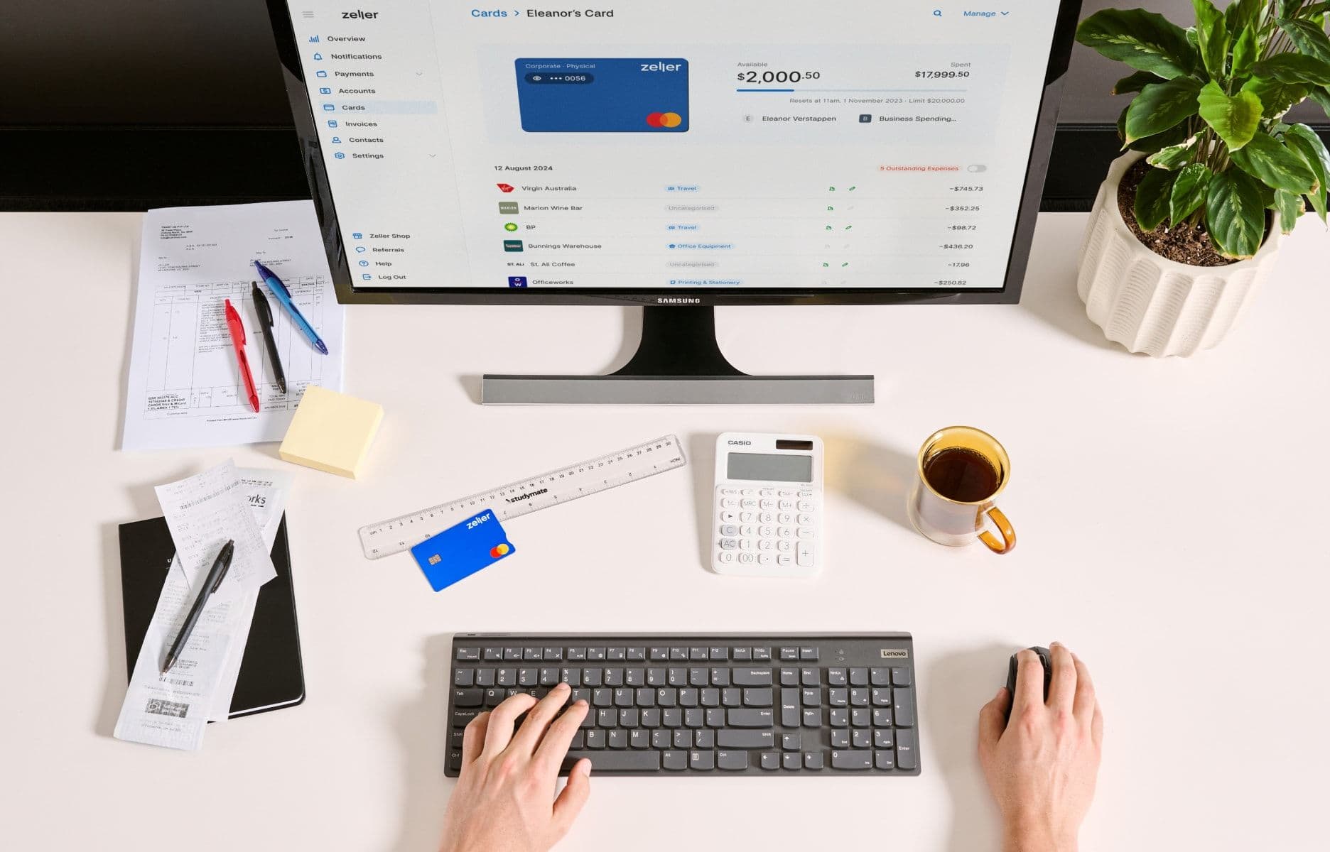 Zeller - Corporate card in blue