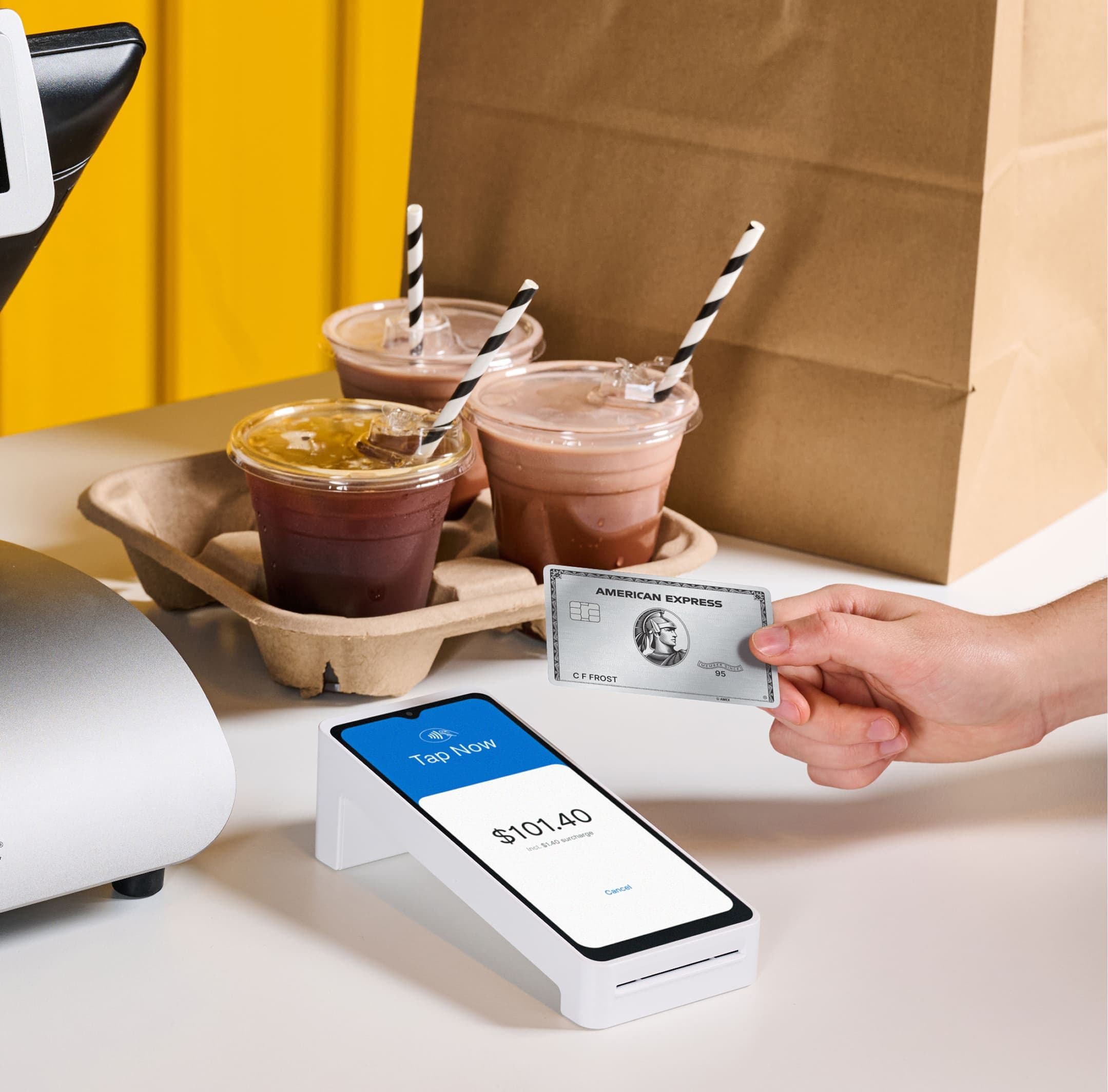 Zeller - Amex, Terminal 2 in White and Oracle POS