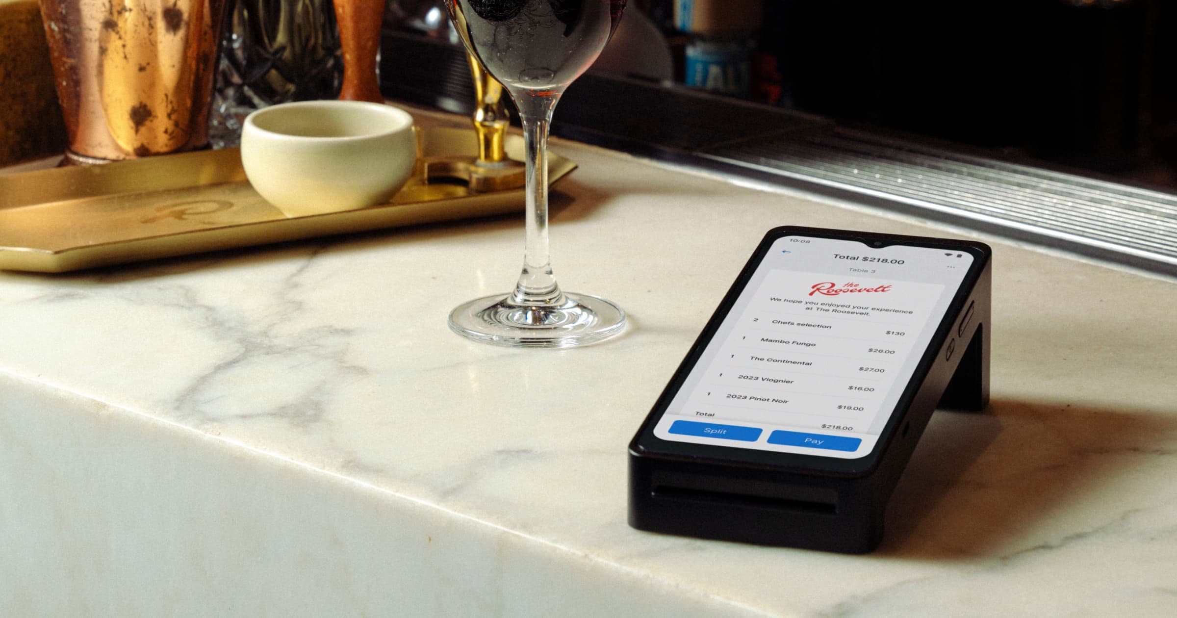 Zeller - Terminal 2 in Black at countertop, The Roosevelt