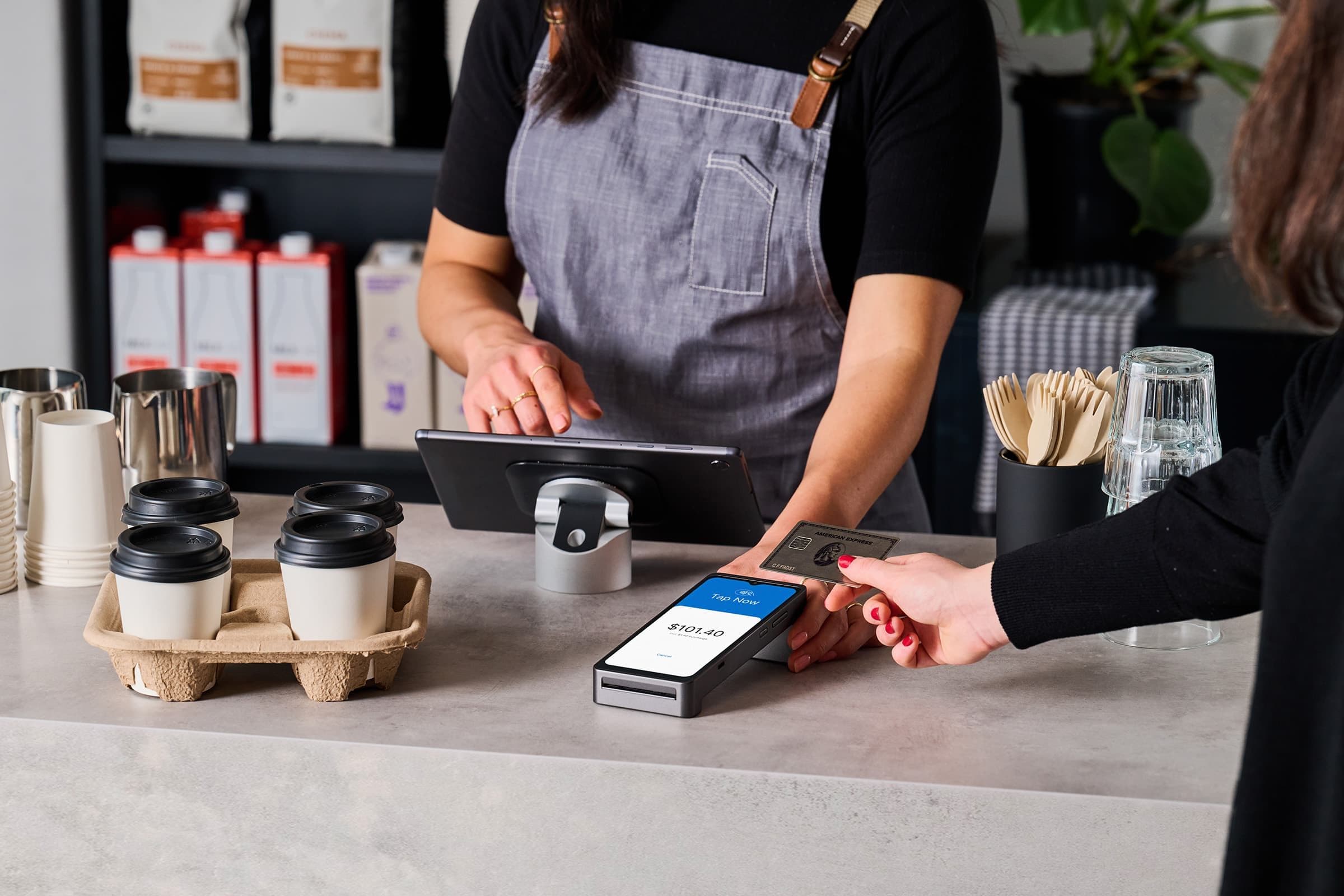 Zeller - Terminal 2 and Amex Card at Cafe