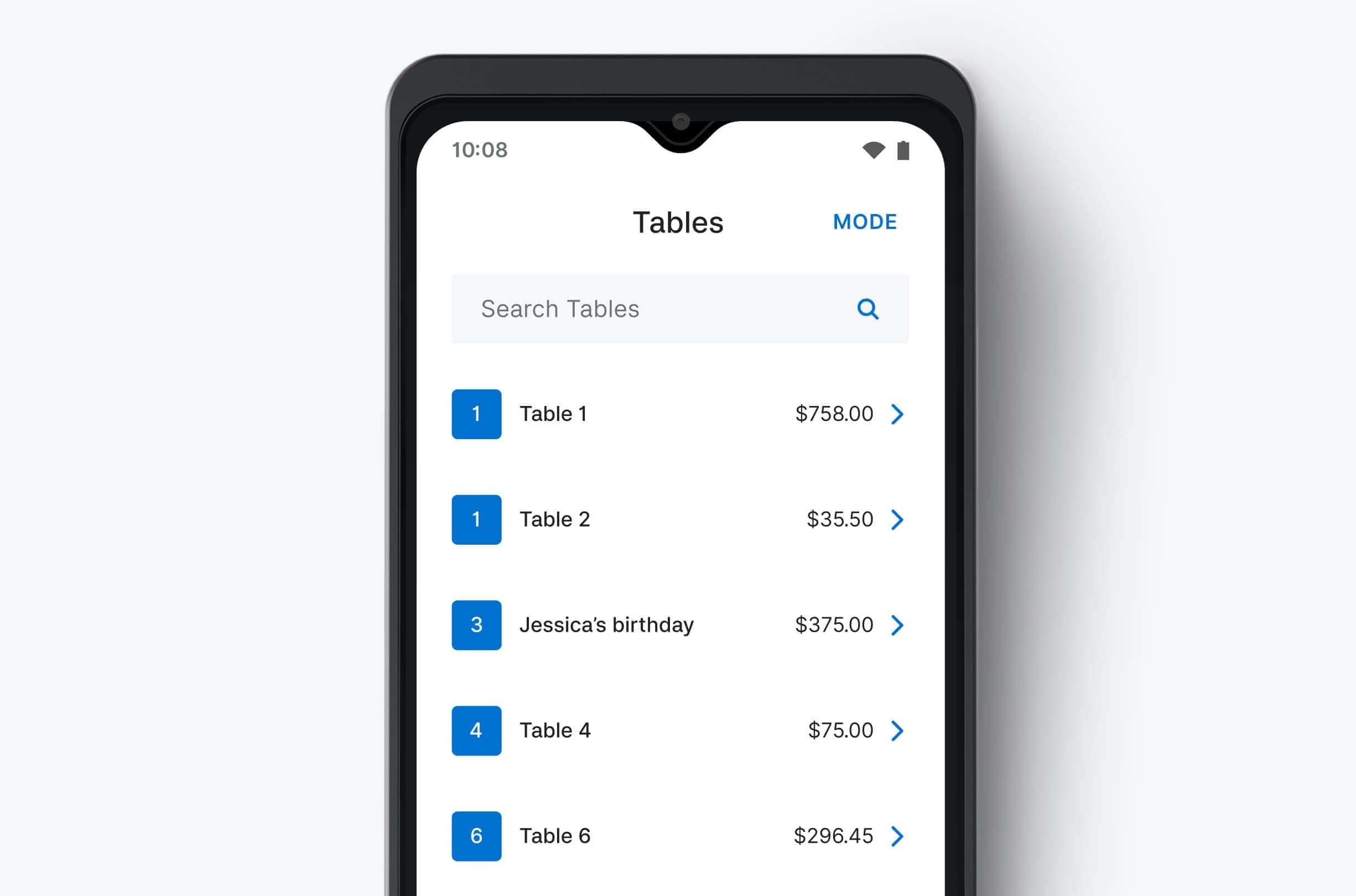 Zeller - Pay at Table - Tables