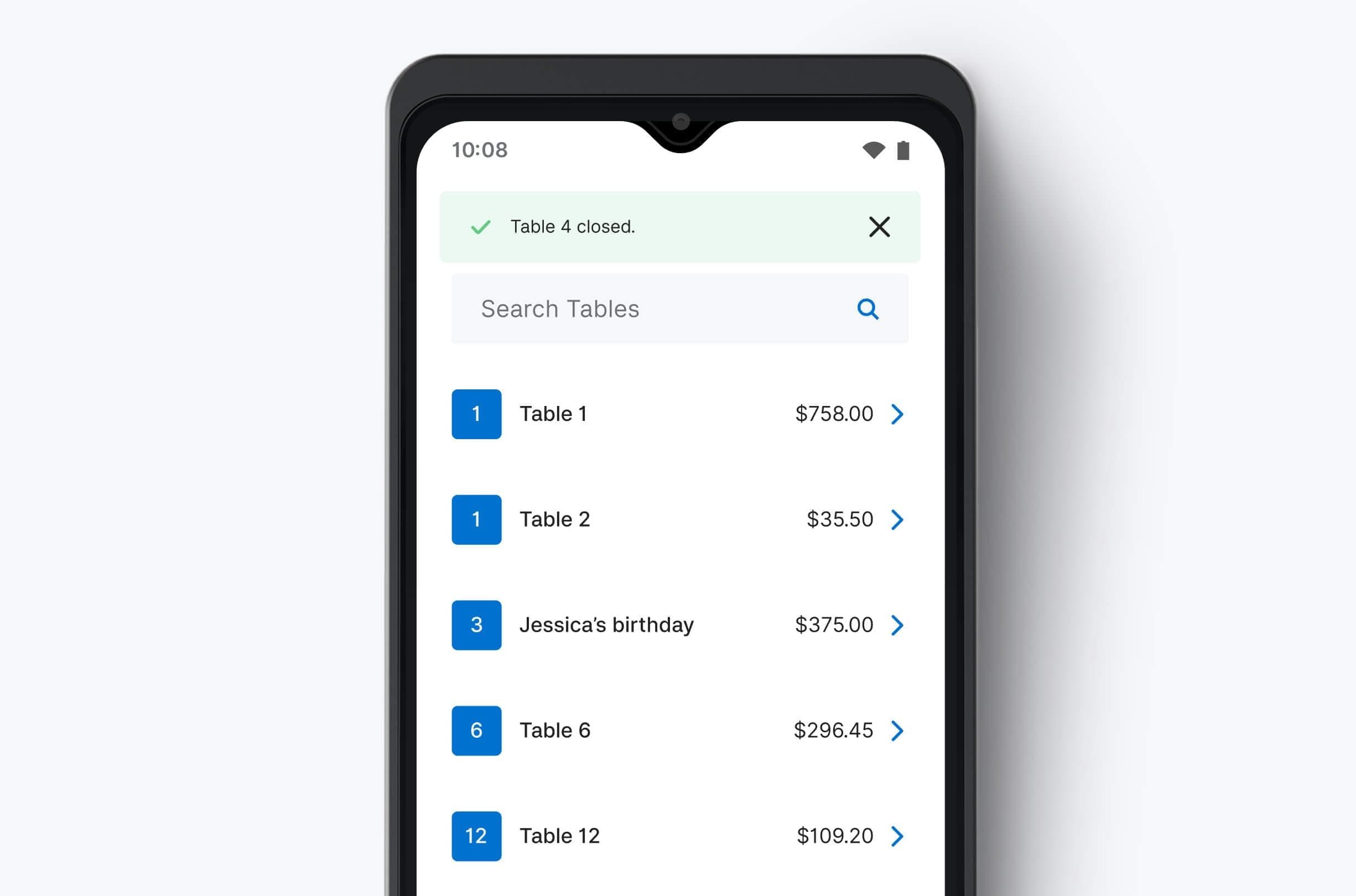 Zeller - Pay at Table - Table Closed
