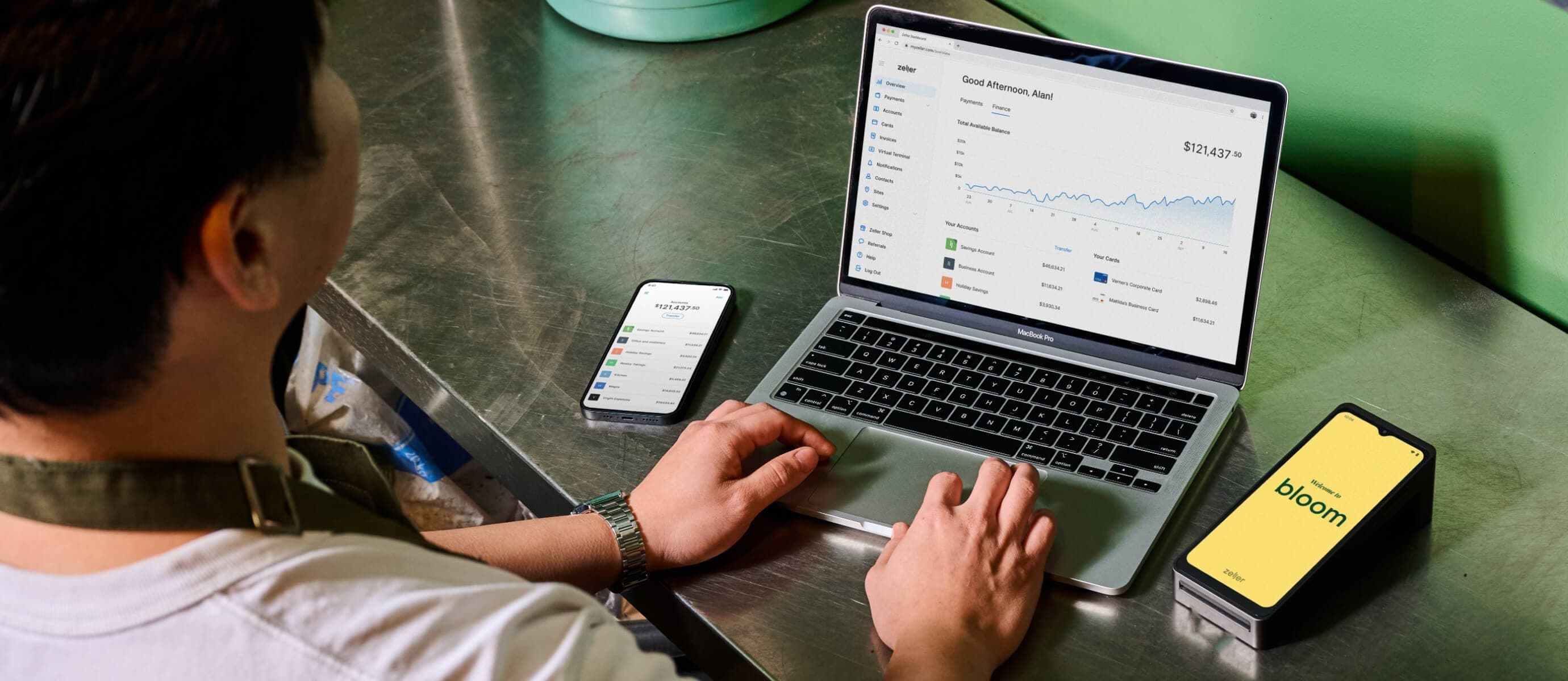 Zeller - App, Dashboard and Terminal on Kitchentop