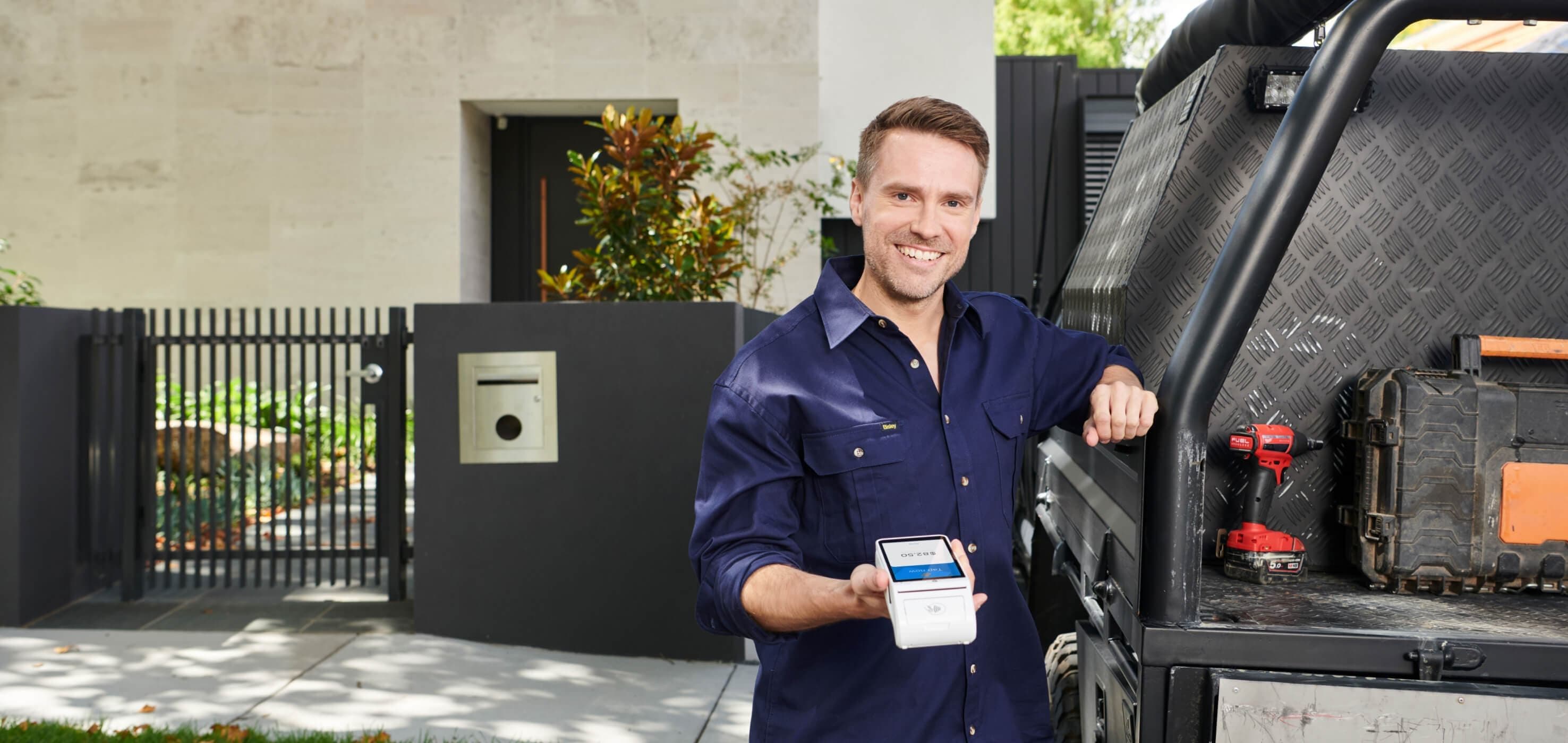 Zeller - Tradesperson with Terminal 1 in White