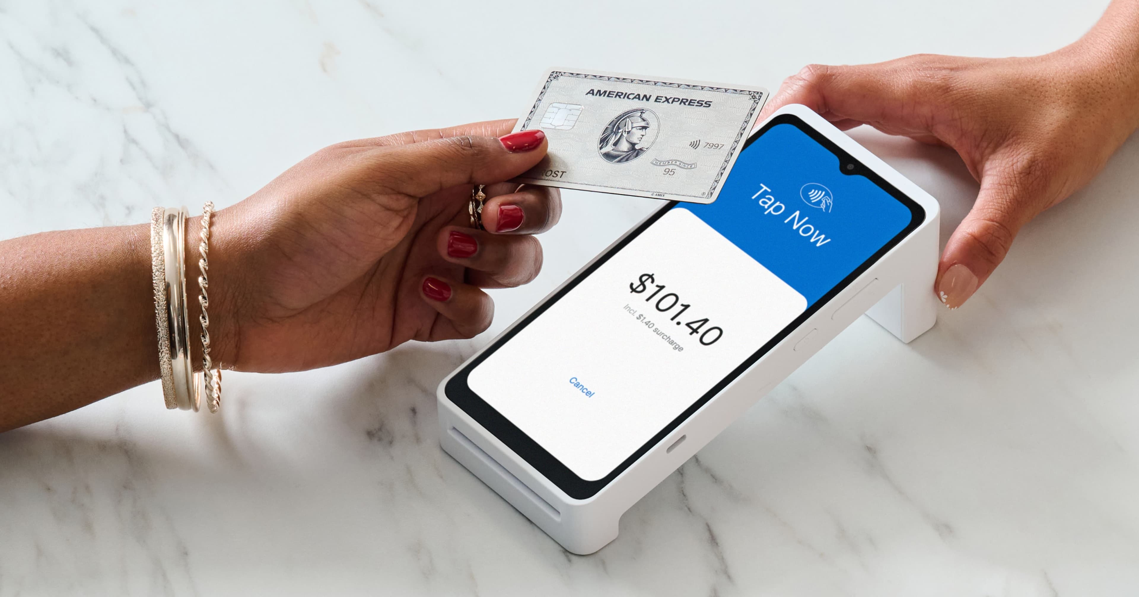 Zeller - T2 White Amex Tap on Screen