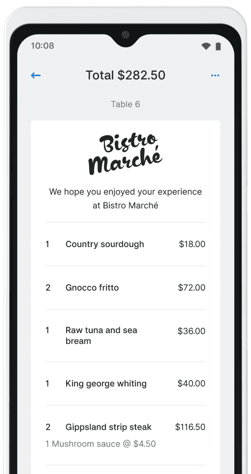 Zeller - Split Bill - Bill Summary