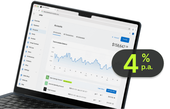 Zeller Savings Account 4 percent