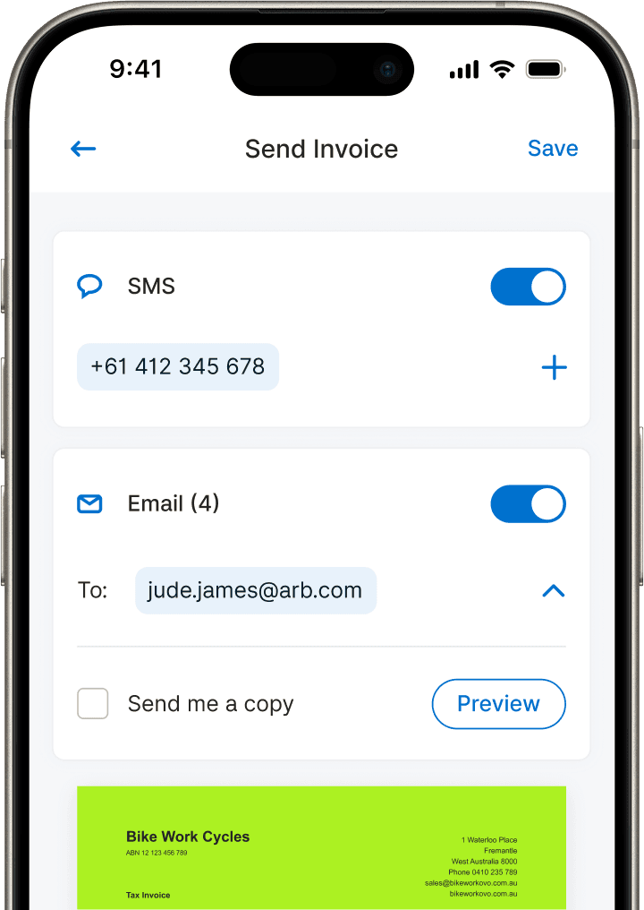 Zeller - Invoice Send Options